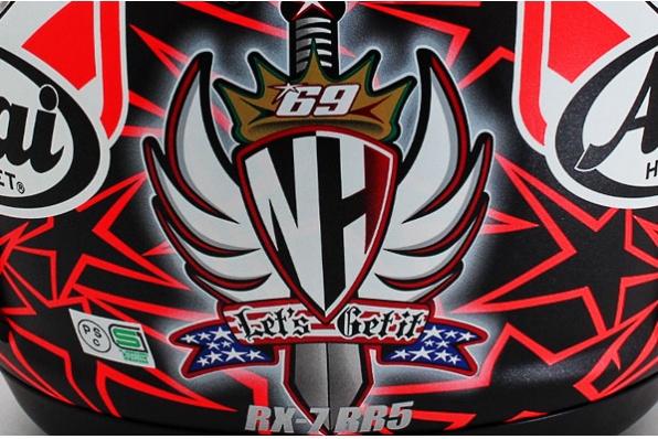360° ARAI RX7-RR5 Nicky Hayden 希頓的最新MotoGP拉花頭盔