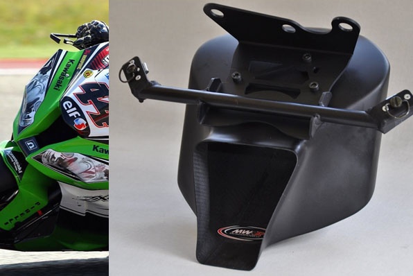 與WSBK KAWASAKI廠隊相同的Kit料Ram air入風管道～