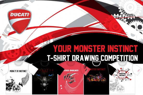 Ducati 「Your Monster Instinct T-shirt Drawing Competition 設計比賽」 投票選出＂最喜歡＂的作品