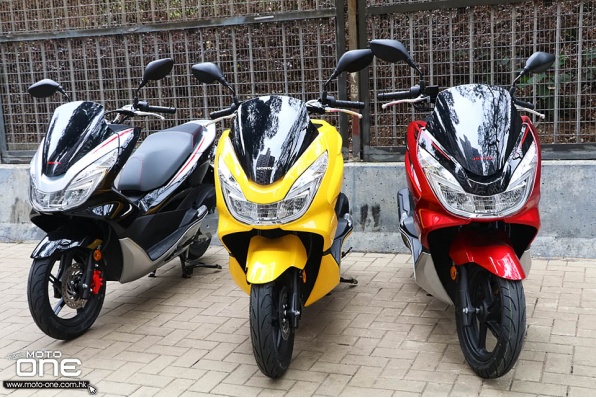 2017 HONDA PCX150 紅銀、黑銀雙色版及檸檬黃新色抵港
