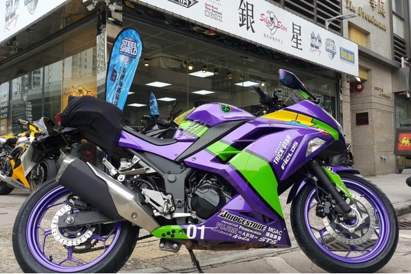 新世紀福音戰士初機號包圍噴紫鈴│F3噴紅鈴│銀星摩托噴鈴服務│基本收費為$1500/對(特別色與特別要求另議)