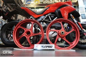 當紅色 Ducati MULTISTRADA 1200S 遇上特別訂製紅色日本Gale Speed  GP-1 S鍛造鋁合金輪框