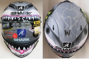 羅倫素2016 MOTOGP西班牙主場SHARK頭盔 - 真大白鯊現貨抵港