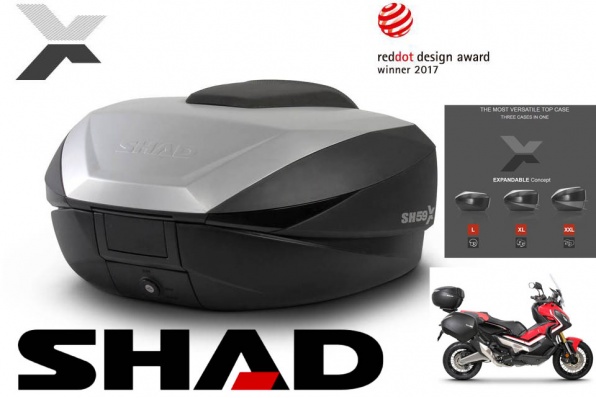 西班牙 SHAD 電單車尾箱及邊箱│德國紅點設計獎的創新專利設計可擴展尾箱│翔利現貨發售