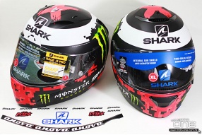 SHARK J.LORENZO 羅倫素最新拉花 RACE-R PRO 頂級賽車頭盔及 SPARTAN 減噪雙尾翼全面頭盔