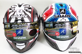 SHARK ZARCO沙高最新拉花 RACE-R PRO 頂級賽車頭盔及 SPARTAN 減噪雙尾翼全面頭盔