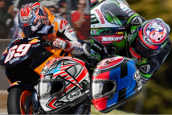 ARAI 2019 新花 RX-7X 希頓(Nikcy Hayden)及里昂.夏士林（LEON HASLAM）拉花頭盔 - 現正接受預訂，暫定9月中到貨