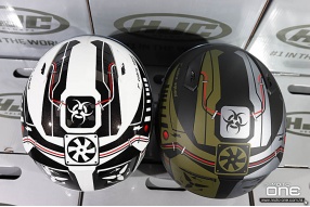 HJC CS-15 TAREX 黑白及軍綠銀對稱雙色機械化拉花實惠全面頭盔