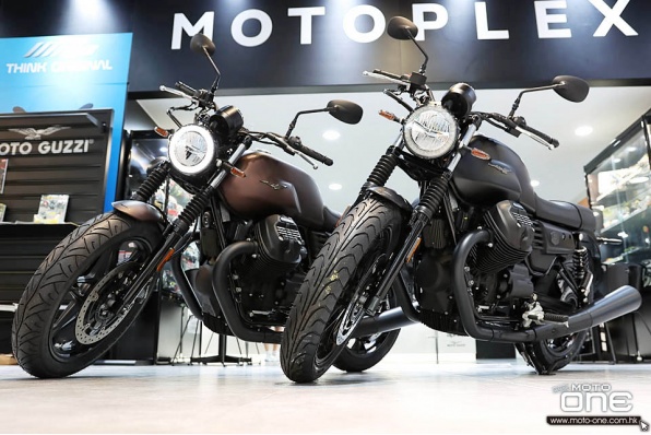 2020 Moto Guzzi V7 III Stone Night Pack - LED頭尾燈及指揮燈‧啞啡及啞黑登場