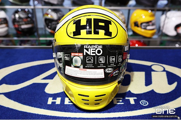 ARAI RAPIDE-NEO HA YELLOW - HA復古拉花個性頭盔