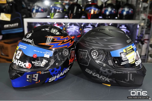 SHARK RIDILL LORENZO - BAD BOY 壞孩子及D-SKWAL2 Spiderman 蜘蛛拉花全面頭盔