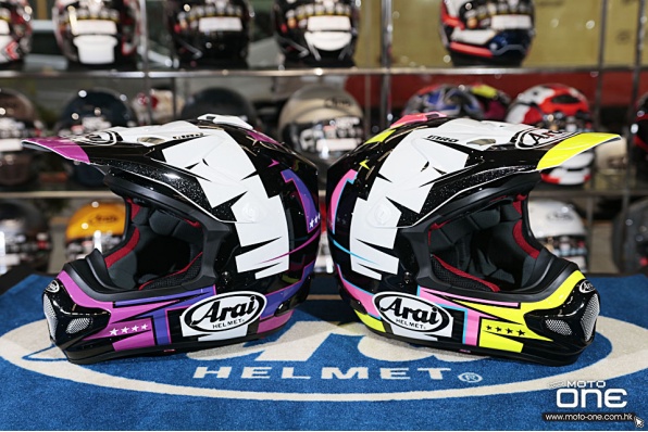 ARAI V-CROSS 4 BATTLE PURPLE & YELLOW 頂級越野頭盔