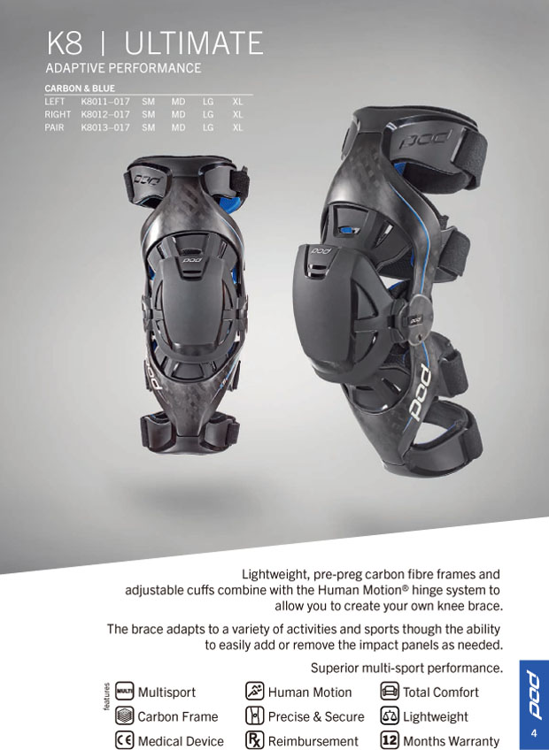 2015 pod protect knees K8 K3