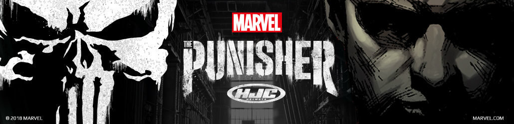 2018 HJC x Marvel CL-17 Punisher 2