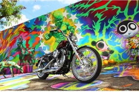 Harley-Davidson a Wynwood 塗鴉與哈利