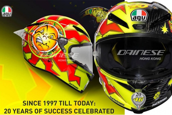 AGV PISTA GP R Valentino Rossi 20週年限量版頭盔現已接受預訂!