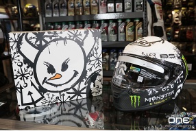 HJC RPHA 1 V2 Carbon Snow Diablo 法比奧2024冬測雪魔拉花賽車頭盔