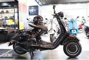 Vespa 946 Horse 馬年特別版:深啡色光澤的意系駿馬、金色的V字馬蹄