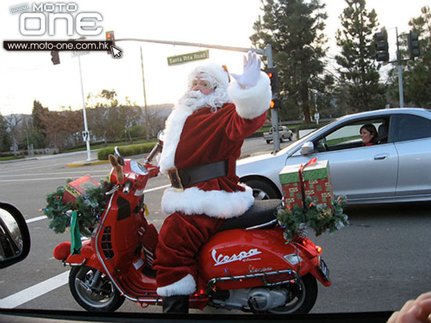 Christmas & motocycle