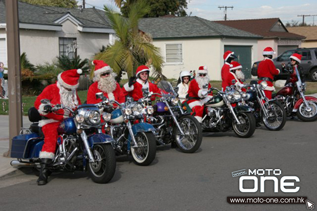 Christmas & motocycle