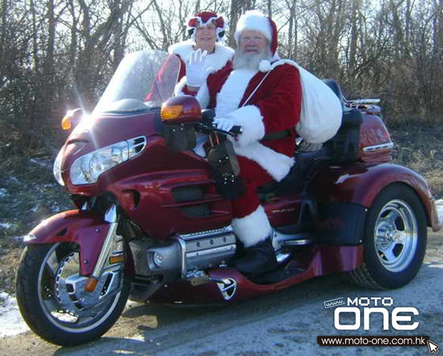 Christmas & motocycle