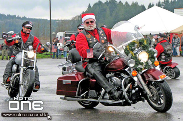 Christmas & motocycle