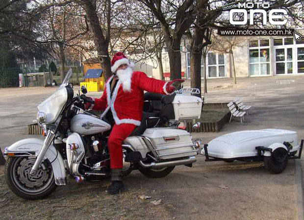 Christmas & motocycle