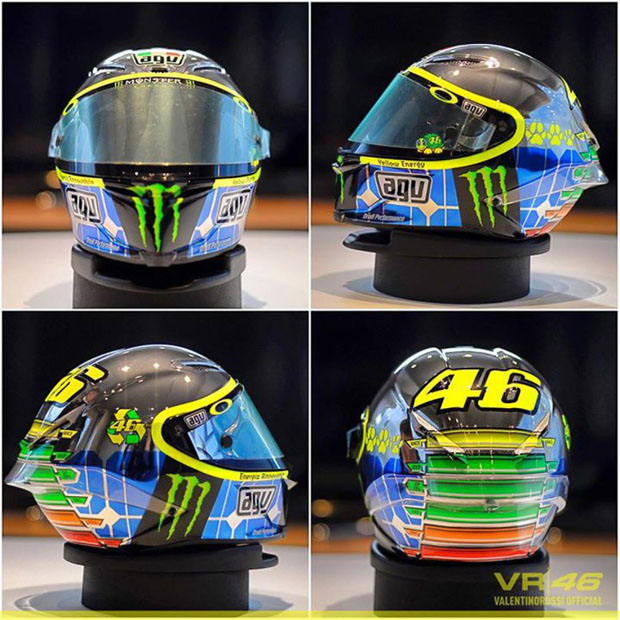 2015 Rossi special Mugello helmet